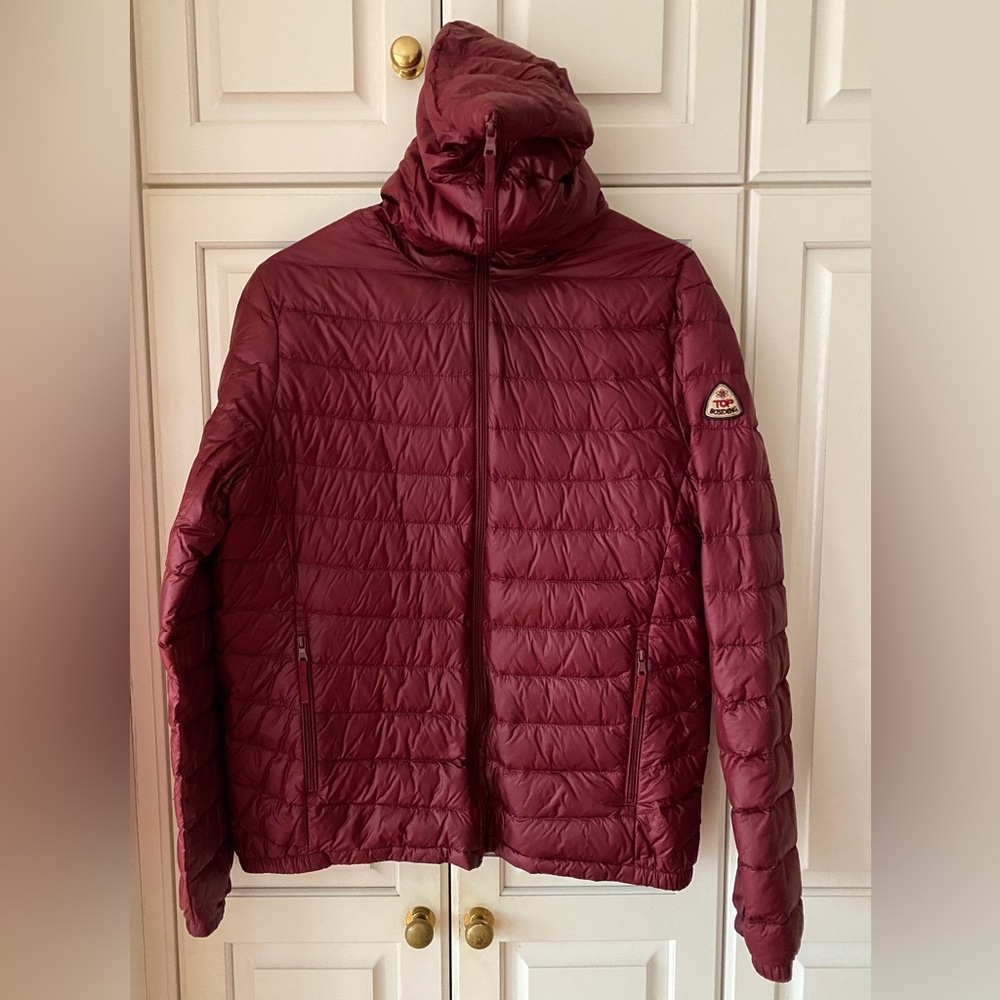 Down Puffer hooded burgundy Jacket Bosideng Insulated Light Series men' S unisex